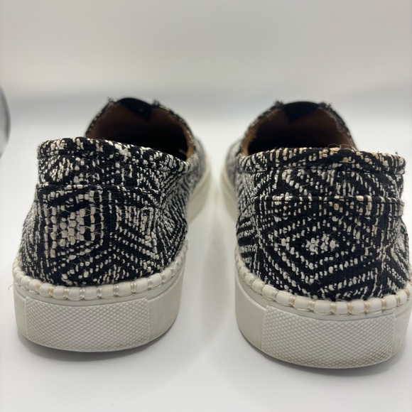 Dolce Vita Sumna Black/White Jamaican Print Wove Textile Slip-On Shoes Men’s 8 - Picture 10 of 11